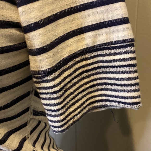 Z Three Dots Women’s Extra Small Short Sleeve T Shirt Striped Wrap Back Detail - Picture 2 of 7